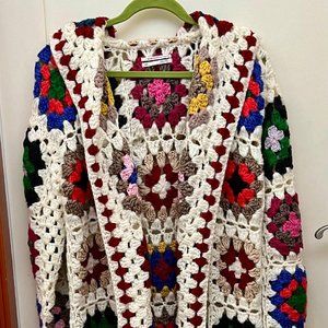 Anthropologie crochet cardigan